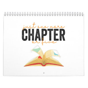 Nur noch ein Kapitel oder fünf lustige Buchliebhab Kalender