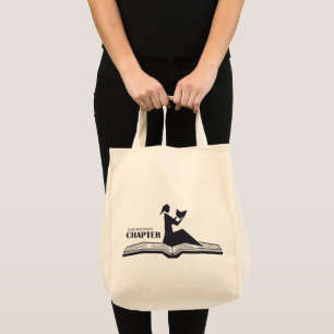 Nur noch ein Kapitel offenes Buch - Frauen lesen Tragetasche