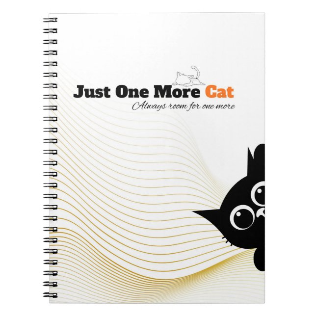 Nur noch ein Katzen Notizbuch Notizblock (Vorderseite)