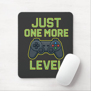 Nur noch ein Level Gamer Art Mousepad