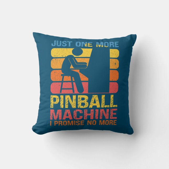 Nur noch ein Pinball Machine Pinball Lovers Pub Kissen (Vorderseite)