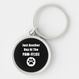 Nur noch ein Tag an der Paw-ffice Niedlichen Dog P Schlüsselanhänger