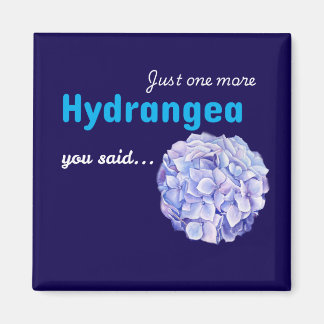 Nur noch eine Hortensie Magnet - navy
