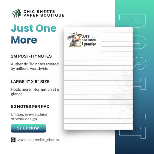 „Nur noch eine“ linierte 3M Post-it® Notizen