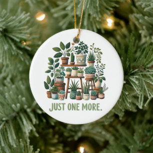 Nur noch eine lustige Pflanze Zimmerblume Keramik Ornament
