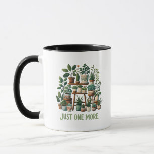 Nur noch eine lustige Pflanze Zimmerblume Tasse