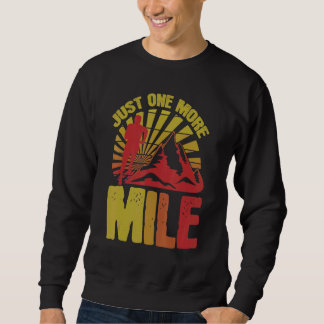 Nur noch eine Meile Frauen Athletin Sport Liebe Sweatshirt