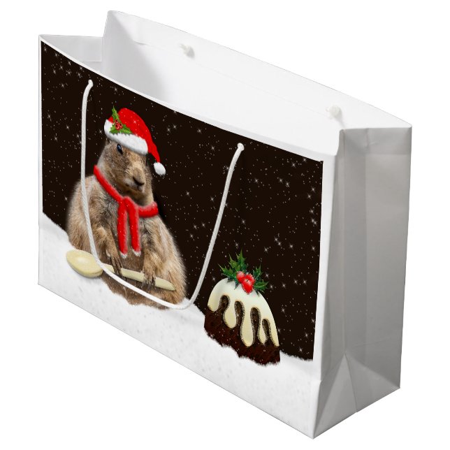 Nur noch eine Puffsack Große Geschenktüte (Vorderseite Schrägansicht)