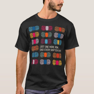 Nur noch eine Reihe Lustiges Stricken Häkeln T-Shirt
