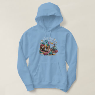 Nur noch eine Reihe Strickende Katze – Cozy Garn & Hoodie