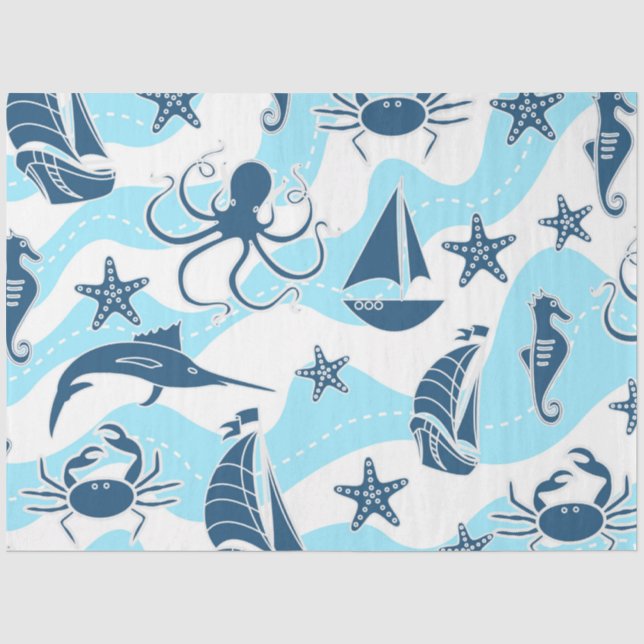 Nur noch mehr Design für Nautic Series 2 Seidenpapier (Vorderseite)