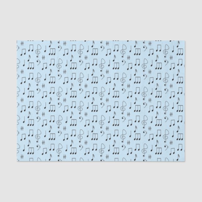 Nur Noted Blue Seidenpapier (Vorderseite)