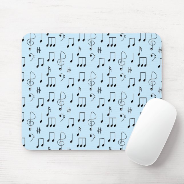 Nur Notiert Blau Mousepad (Mit Mouse)