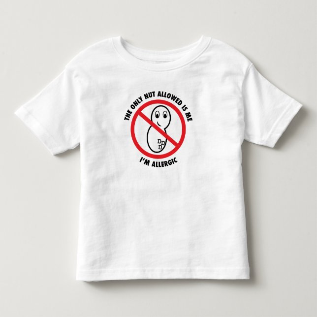 Nur-Nuss-Gelassener Kleinkind-T - Shirt (Vorderseite)
