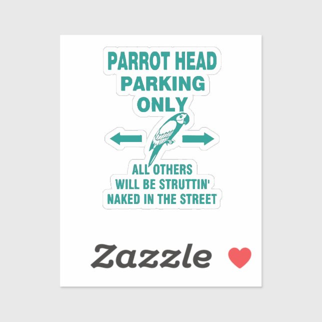 Nur Parkplatz Aufkleber (Blatt)