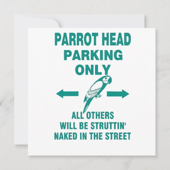 Nur Parkplatz Einladung (Vorderseite)