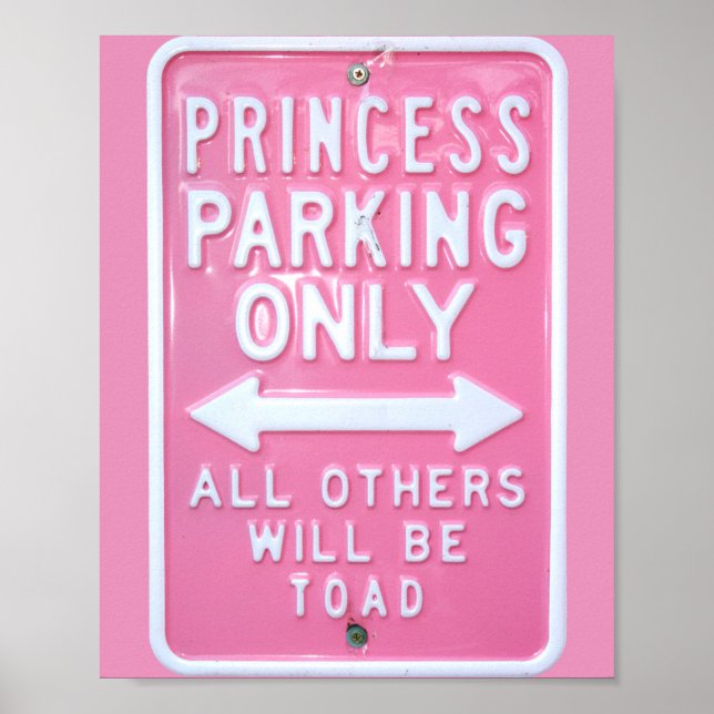 Nur Parkplatz Princess Poster (Vorne)