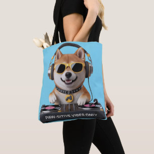 Nur Paw-Side - DJ Shiba Inu Dog Art Tasche