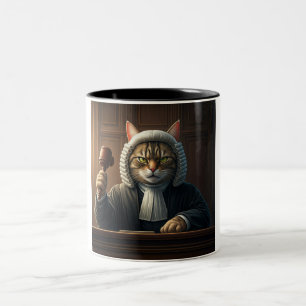 Nur pawsistisch: Die Tasse des Feline Judge-Kaffee