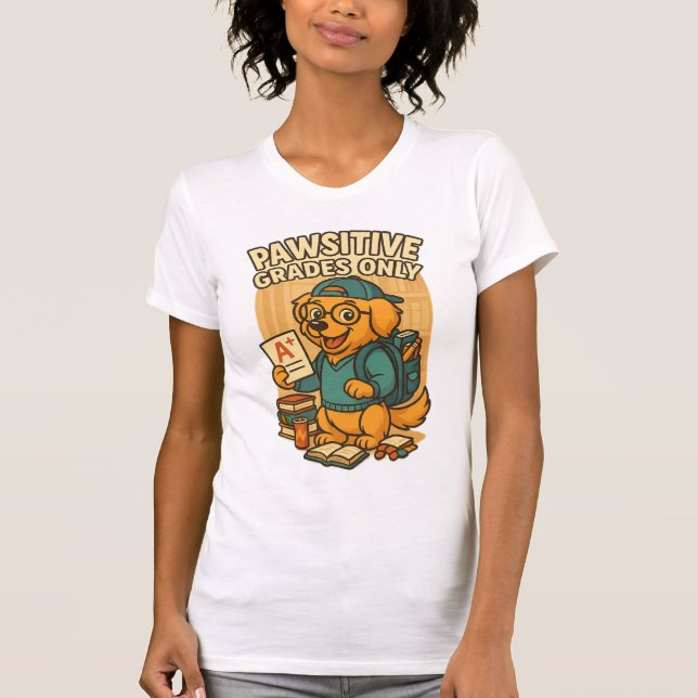 Nur Pawsitive Noten - Zurück zum T - Shirt Hunde i (Vorderseite)