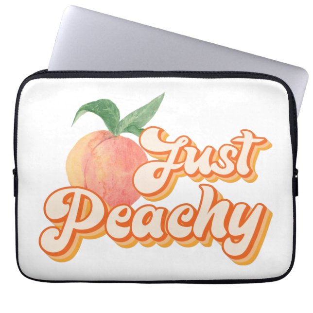 Nur Peachy Laptop Sleeve (Vorderseite)