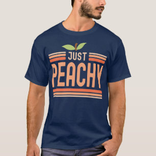 Nur Peachy Niedlich Adorable Summer Peach Food Puf T-Shirt