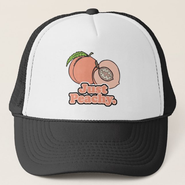 Nur Peachy Peach Truckerkappe (Vorderseite)