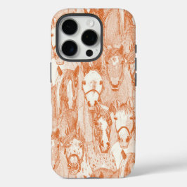 nur Pferde orange halb Perle iPhone 16 Pro Hülle