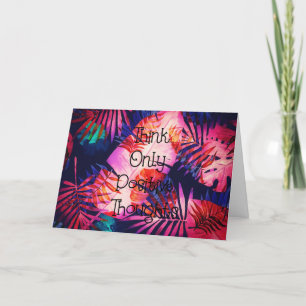 Nur positive Gedanken denken Karte