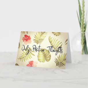 Nur positive Gedanken Karte