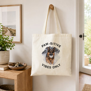 Nur positive Schwingungen GSD-Hundefoto Tragetasche