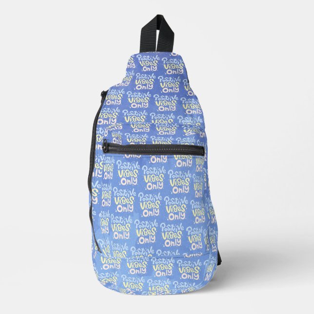 Nur positive Vibes Crossbody Bag (Vorderseite)