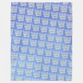 Nur positive Vibes Fleecedecke