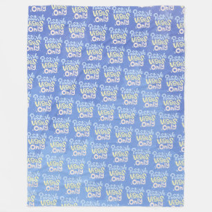 Nur positive Vibes Fleecedecke