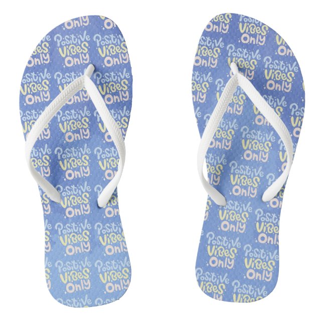 Nur positive Vibes Flip Flops (Fußbett)