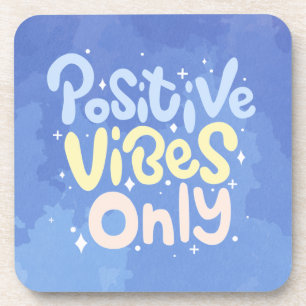 Nur positive Vibes Getränkeuntersetzer