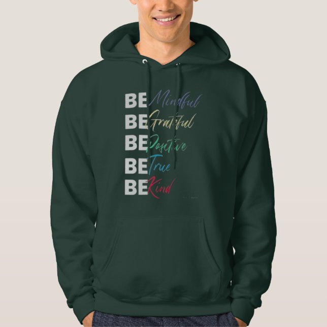 Nur positive Vibes Hoodie (Vorderseite)