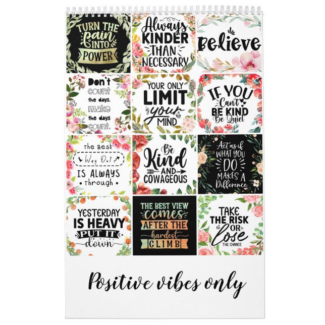 Nur positive Vibes Kalender (Titelbild)