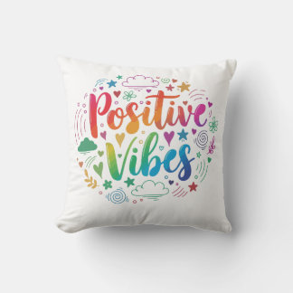 Nur positive Vibes – Motivations-Text-Wurfkissen Kissen