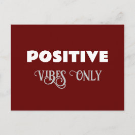 Nur positive Vibes Postkarte