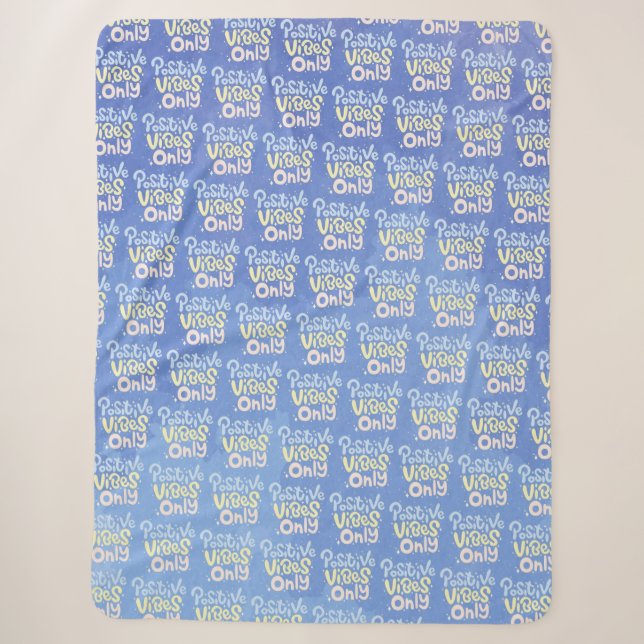 Nur positive Vibes Sherpadecke (Vorderseite)