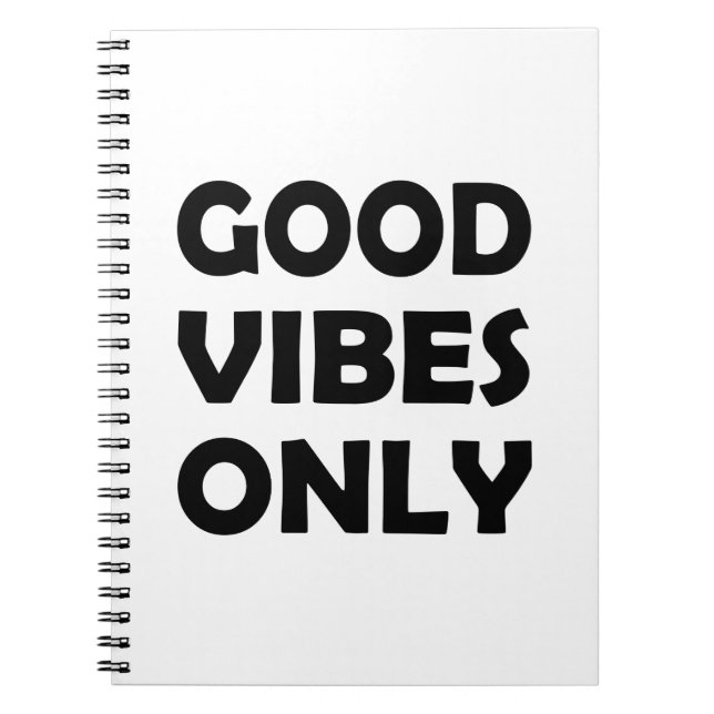 Nur positive Vibes | Stets aufregend Notizblock (Vorderseite)
