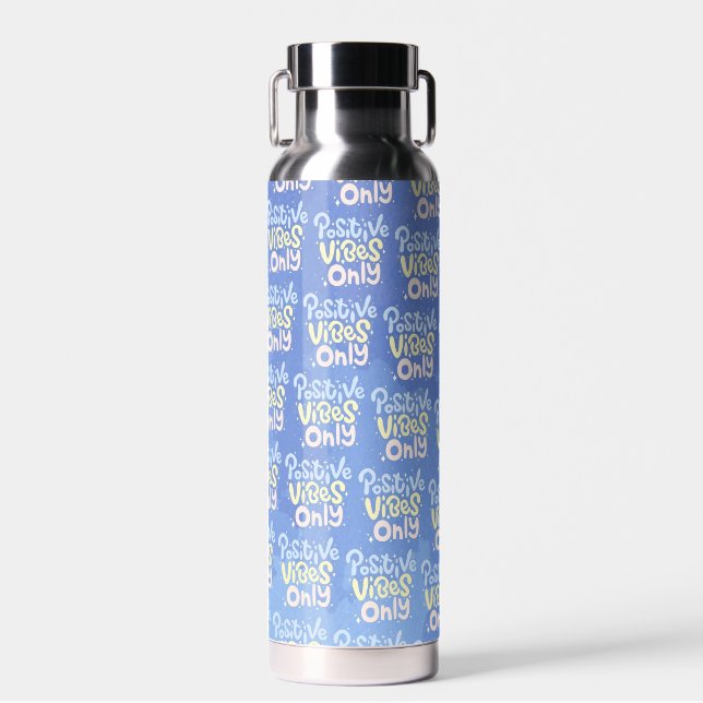 Nur positive Vibes Trinkflasche (Vorne)
