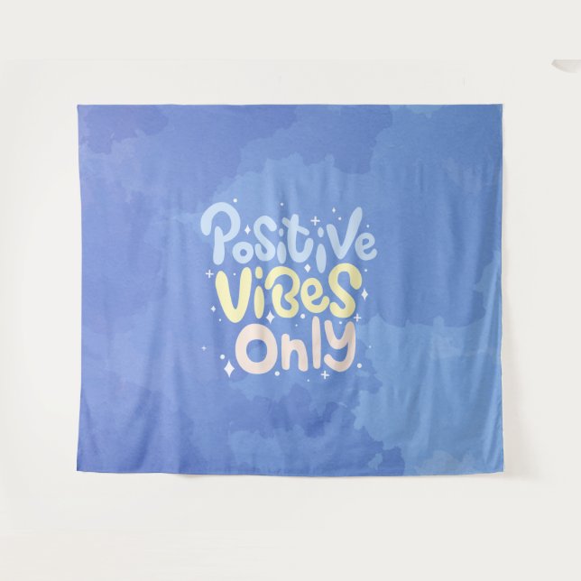 Nur positive Vibes Wandteppich (Vorderseite (Horizontal))