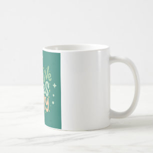 Nur positive Vibes Zitat Kaffeetasse – Ästhetisch