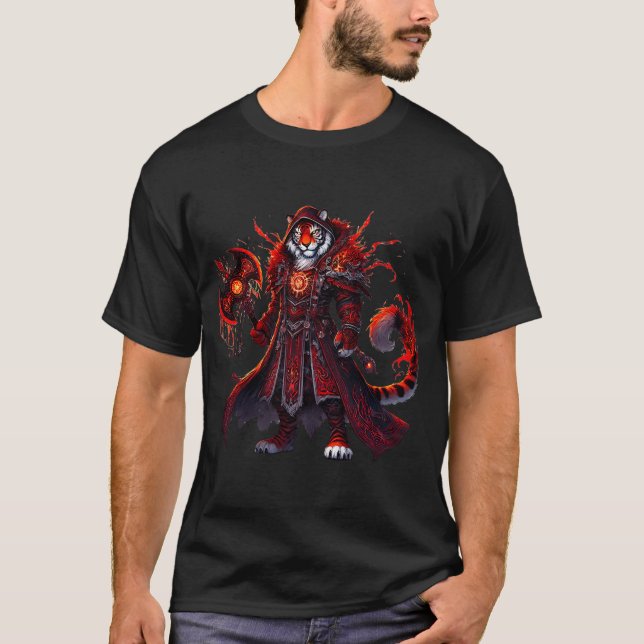 Nur Prowling, Fantasy Tiger Duskwalker T-Shirt (Vorderseite)