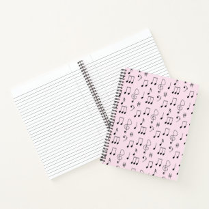 Nur Rosa notiert Notizbuch