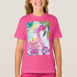Nur rosa Vibes – Rosa Flamingo T-Shirt