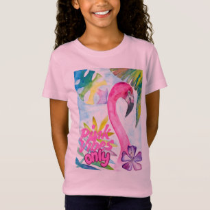 Nur rosa Vibes – Rosa Flamingo T-Shirt
