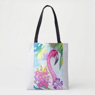Nur rosa Vibes – Rosa Flamingo Tasche